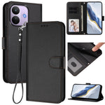For Xiaomi Redmi Note 17 Pro 5G Leather Case Wallet Stand Phone Cover with Wrist Strap