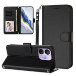 For Xiaomi Redmi Note 17 Pro 5G Leather Case Wallet Stand Phone Cover with Wrist Strap