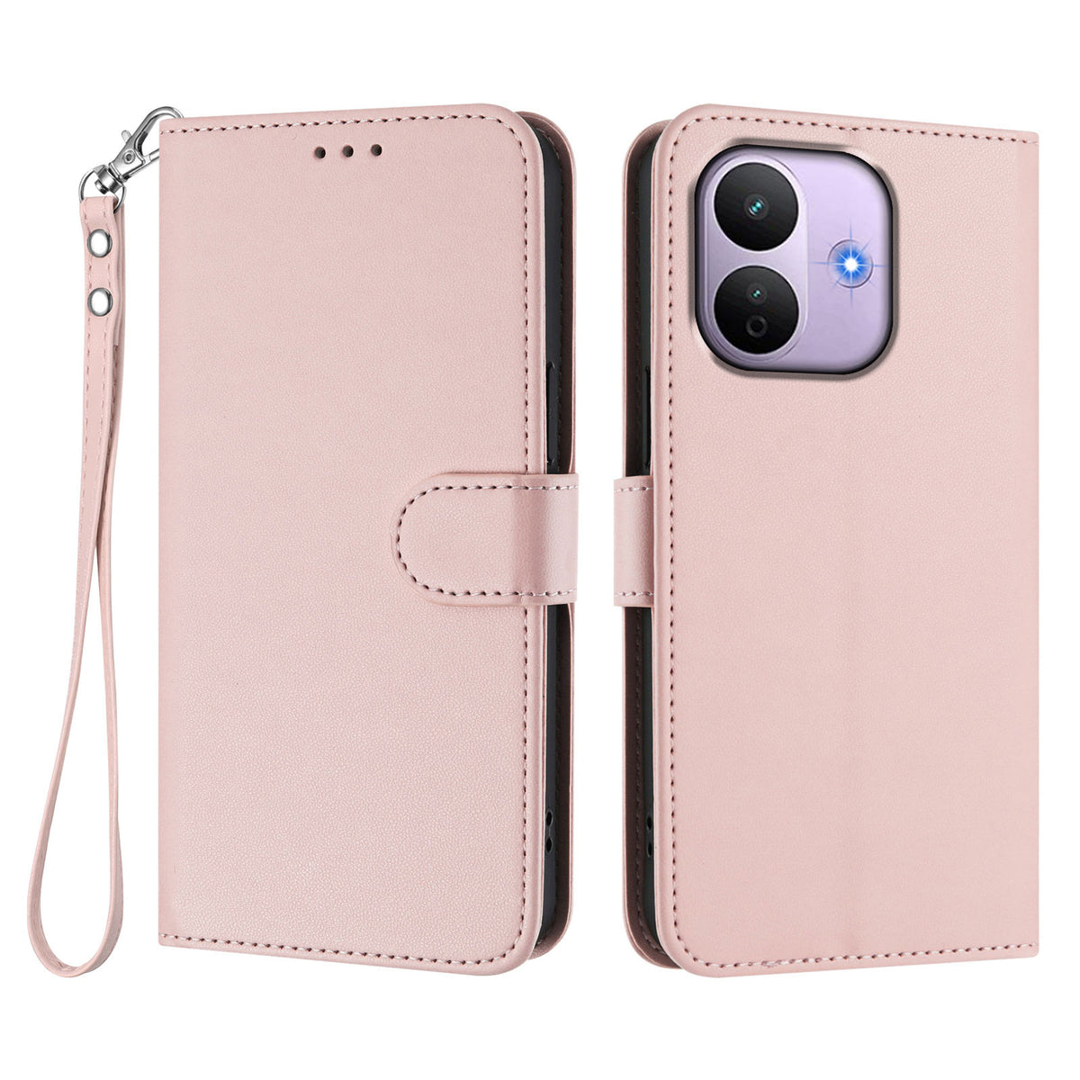 For Xiaomi Redmi Note 17 Pro 5G Leather Case Wallet Stand Phone Cover with Wrist Strap