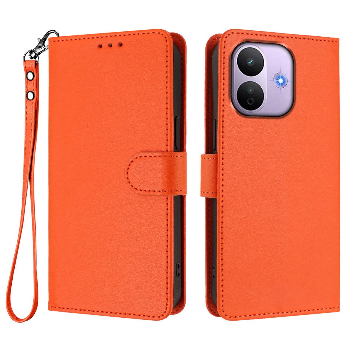 For Xiaomi Redmi Note 17 Pro 5G Leather Case Wallet Stand Phone Cover with Wrist Strap