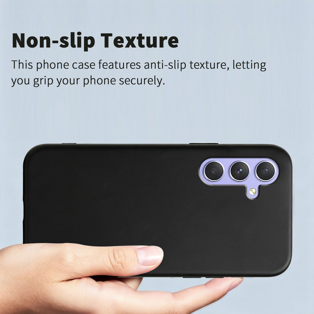 Samsung Galaxy A55 5G-skal Mjukt TPU-skal med fallskydd och halkfri textur