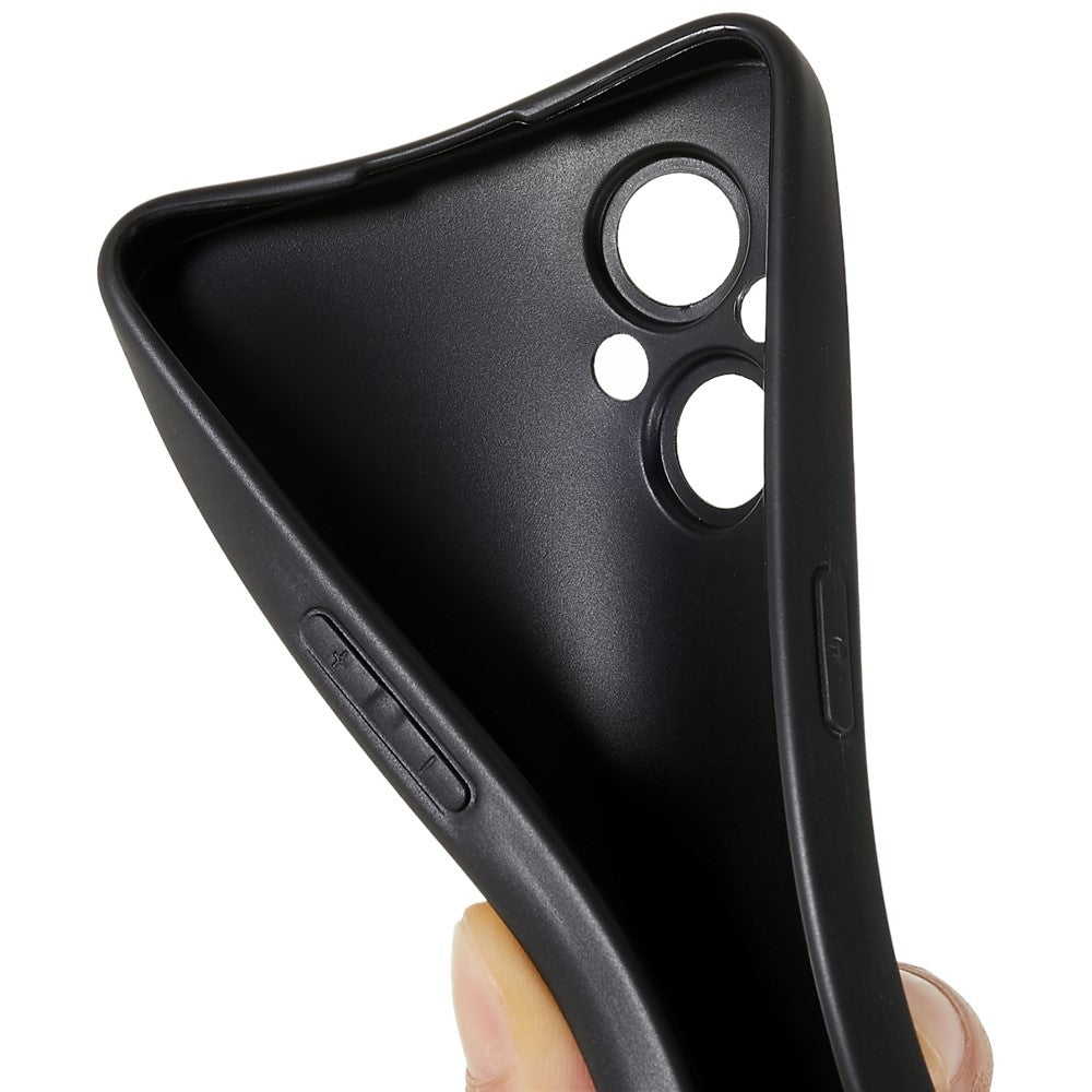 For Oppo Reno8 Lite 5G Phone Cover Glossy Flexible TPU Case Anti-scratch Drop Protection Shell