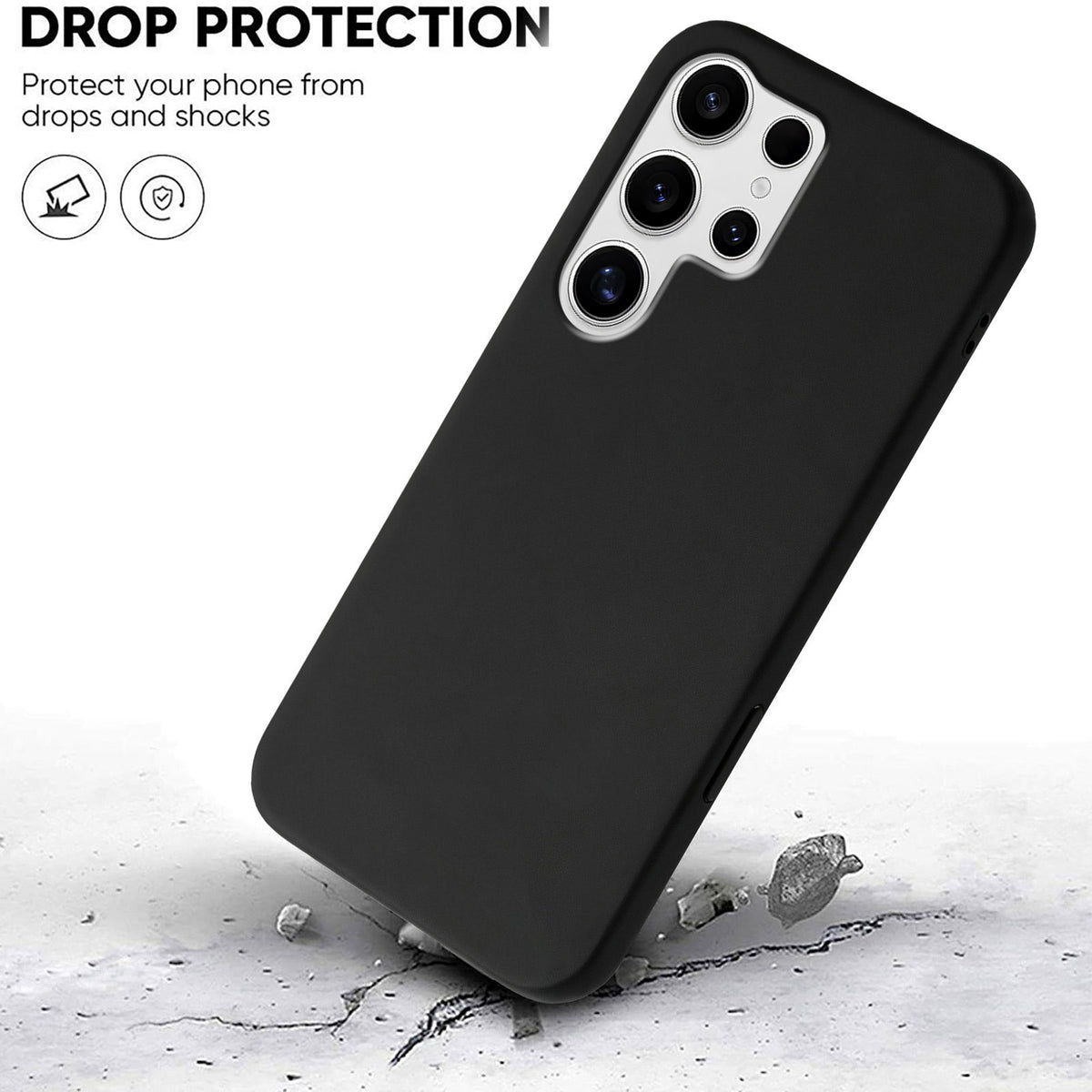 For Samsung Galaxy S25 Ultra Case Soft TPU Anti-Drop Non-Slip Texture Phone Cover