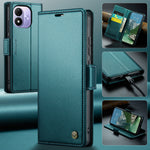 CASEME for Xiaomi Redmi Note 17 5G (Global) / Xiaomi Redmi Note 17 4G (Global) Case  023 Series RFID Blocking Wallet Stand Glossy Litchi Texture Leather Phone Cover
