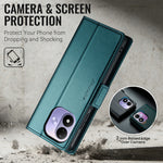 CASEME for Xiaomi Redmi Note 17 5G (Global) / Xiaomi Redmi Note 17 4G (Global) Case  023 Series RFID Blocking Wallet Stand Glossy Litchi Texture Leather Phone Cover