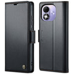 CASEME for Xiaomi Redmi Note 17 5G (Global) / Xiaomi Redmi Note 17 4G (Global) Case  023 Series RFID Blocking Wallet Stand Glossy Litchi Texture Leather Phone Cover
