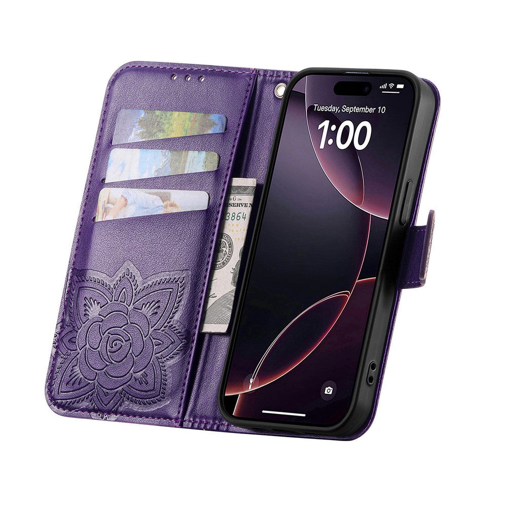 For Xiaomi Wallet Case Butterfly Pattern PU Leather Phone Cover with Tempered Glass Screen Protector