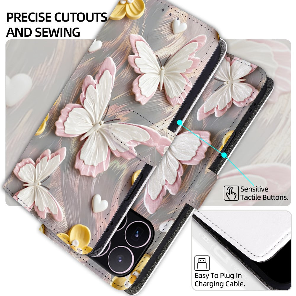 For Xiaomi 17T Case Pattern Printed PU Leather Wallet Flip Phone Cover