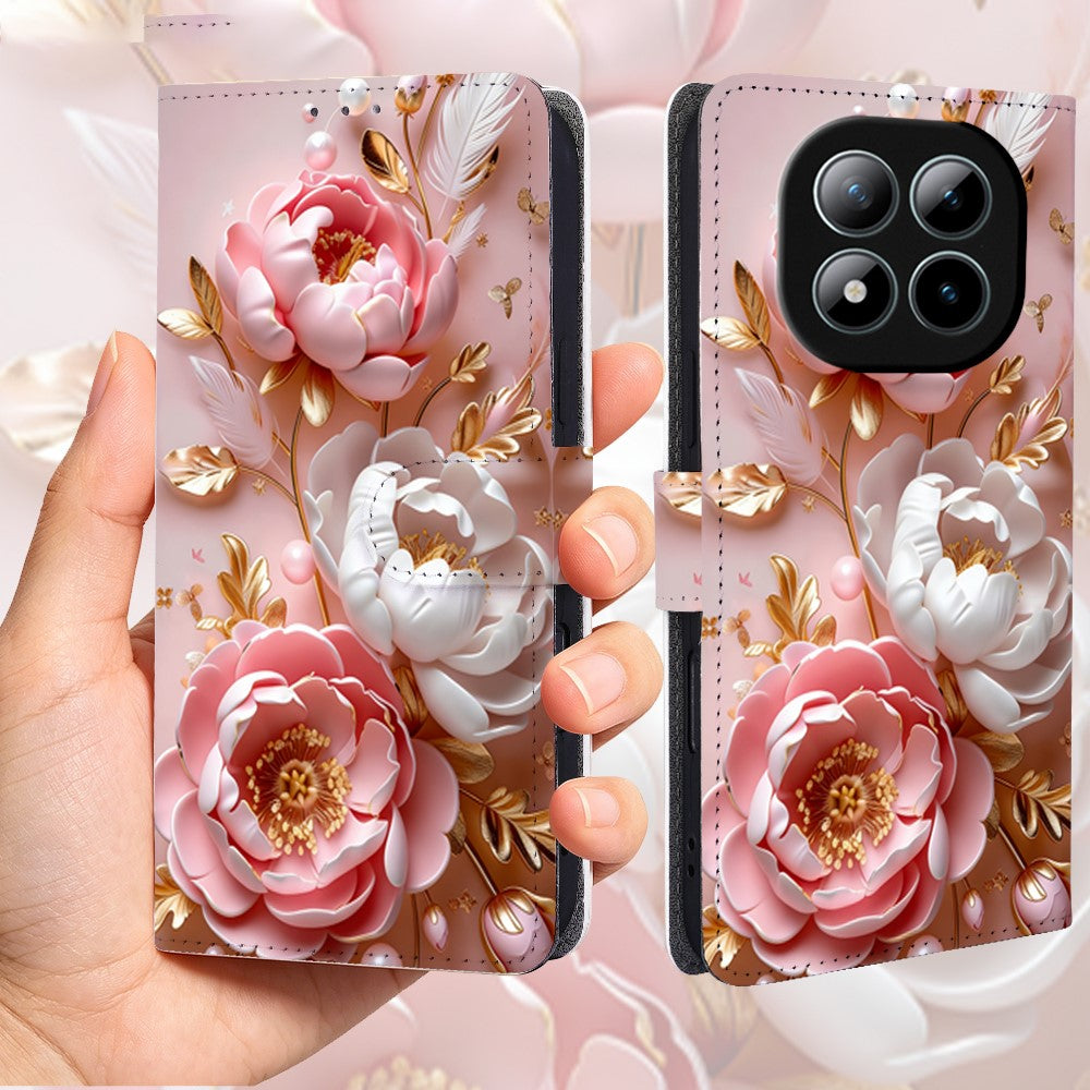 For Xiaomi Redmi Note 15 Pro 5G (Global) Case Pattern Printed PU Leather Wallet Flip Phone Cover