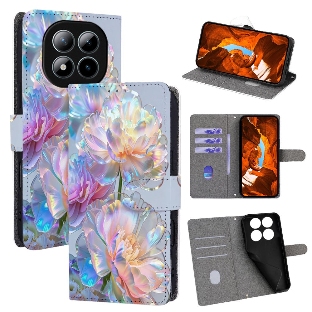 For Xiaomi Redmi Note 15 5G (Global) / Poco M8 5G Case Pattern Printed PU Leather Wallet Flip Phone Cover