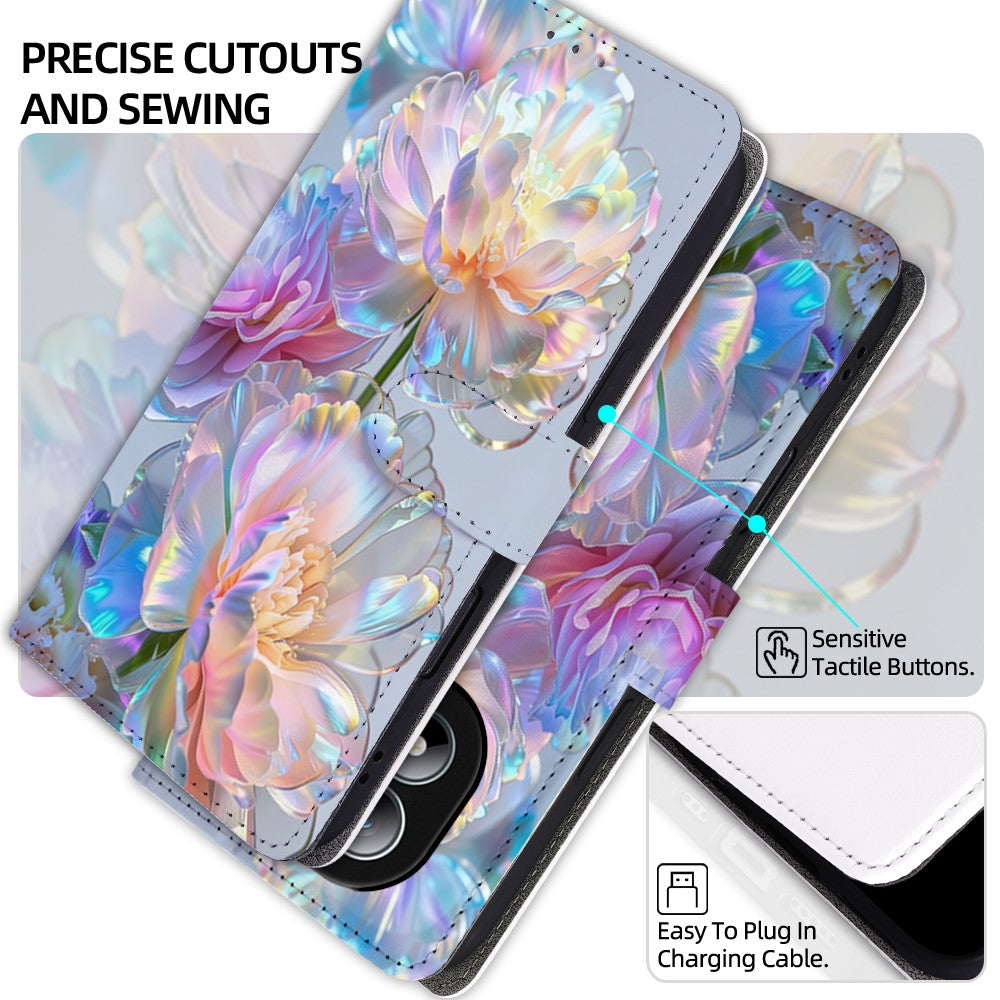 For Xiaomi Redmi Note 15 5G (Global) / Poco M8 5G Case Pattern Printed PU Leather Wallet Flip Phone Cover