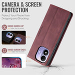 CASEME 013-serien PU-lædermobil-etui med stativ, pung-etui til Xiaomi Redmi Note 17 4G (Global) / Xiaomi Redmi Note 17 (Indien/Kina) 5G / Xiaomi Redmi Note 17 5G (Global)