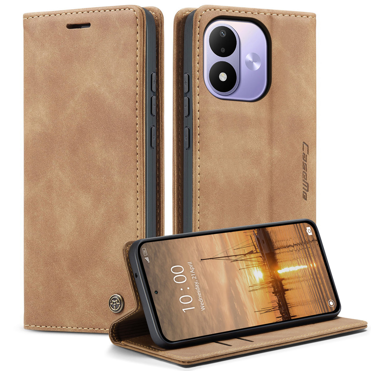 CASEME 013-serien PU-lædermobil-etui med stativ, pung-etui til Xiaomi Redmi Note 17 4G (Global) / Xiaomi Redmi Note 17 (Indien/Kina) 5G / Xiaomi Redmi Note 17 5G (Global)