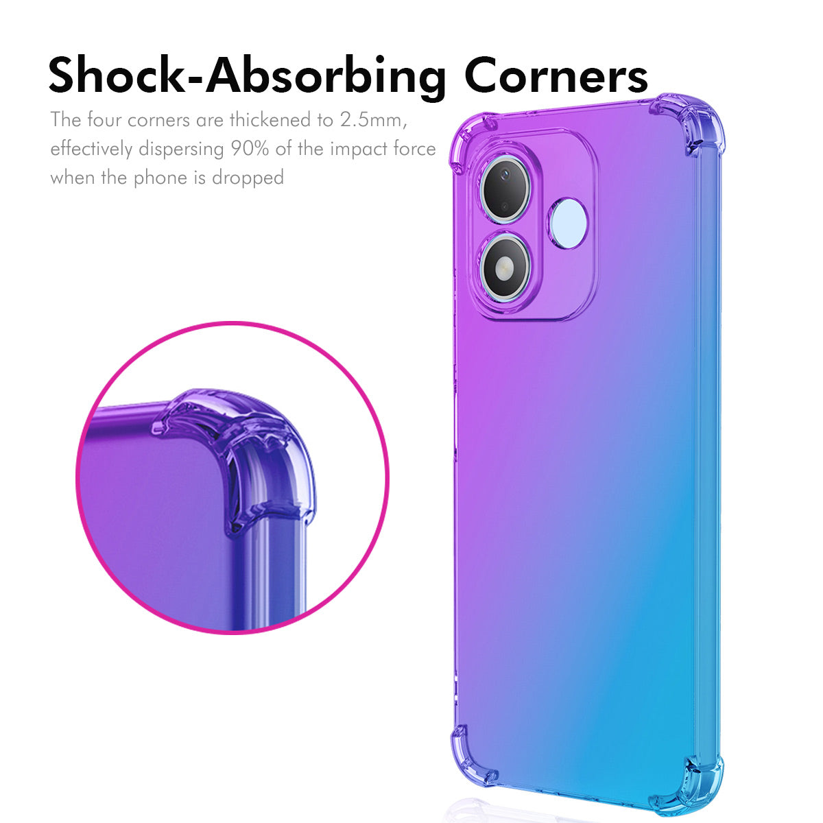 ENKAY för Xiaomi Redmi Note 17 5G (Global) / Xiaomi Redmi Note 17 4G (Global) TPU-skal, förtjockt, fallsäkert bakstycke med fyra hörn
