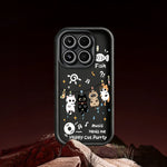For Xiaomi 17T TPU Case Four Cartoon Cat Pattern Rubberized Phone Back Cover