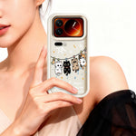 For Xiaomi 17 Pro TPU Case Four Cartoon Cat Pattern Rubberized Phone Back Cover