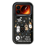 For Xiaomi 17 Pro Max TPU Case Four Cartoon Cat Pattern Rubberized Phone Back Cover