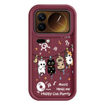 For Xiaomi 17 Pro Max TPU Case Four Cartoon Cat Pattern Rubberized Phone Back Cover