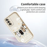 TPU-skal till Samsung Galaxy A18 5G / A18 4G / A17 5G / A17 4G, mönster med fyra tecknade katter, gummibelagt bakstycke