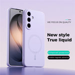 ABEEL För Samsung Galaxy S26 FE Magnetiskt Skal Skin Touch Flytande Silikon mobil Baksida