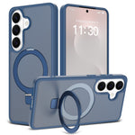 Samsung Galaxy S26+ Skal Magnetiskt Stöd PC + TPU Matt Finish Stötsäkert mobilskydd