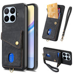 For Xiaomi 17T Case with Tempered Glass Screen Protector Card Holder Retro PU Leather Phone Back Cover