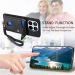 For Xiaomi 17T Case with Tempered Glass Screen Protector Card Holder Retro PU Leather Phone Back Cover