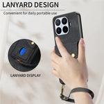 For Xiaomi 17T Case with Tempered Glass Screen Protector Card Holder Retro PU Leather Phone Back Cover