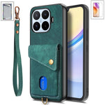 For Xiaomi 17T Case with Tempered Glass Screen Protector Card Holder Retro PU Leather Phone Back Cover