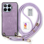 For Xiaomi 17T Case Retro Leather Phone Back Cover with Adjustable Strap + Screen Protector