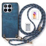 For Xiaomi 17T Case Retro Leather Phone Back Cover with Adjustable Strap + Screen Protector