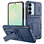 Samsung Galaxy S26 FE / S25 FE Skal Slide Lens Shield PC + TPU Stativ Mobilskal