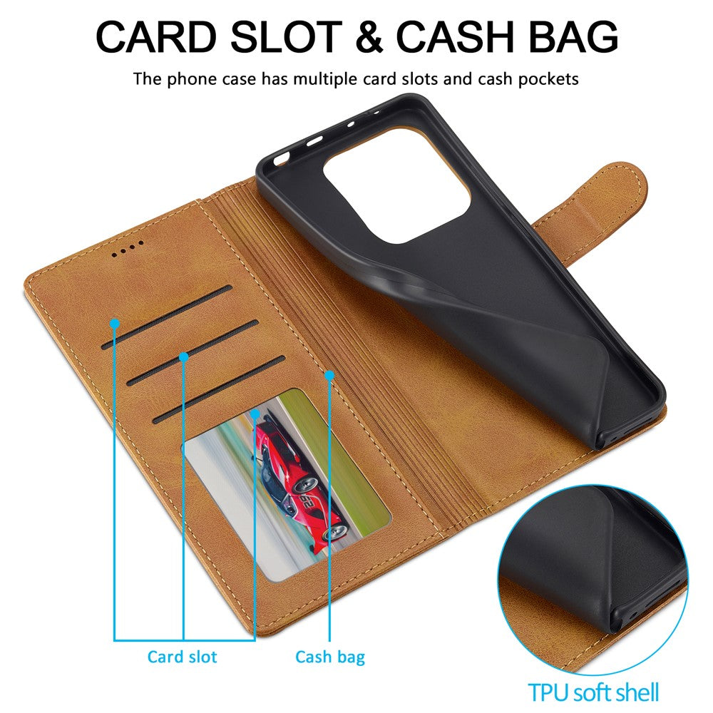 LC.IMEEKE for Xiaomi Redmi Note 17 Pro 5G Case Wallet Calf Texture Leather Phone Cover