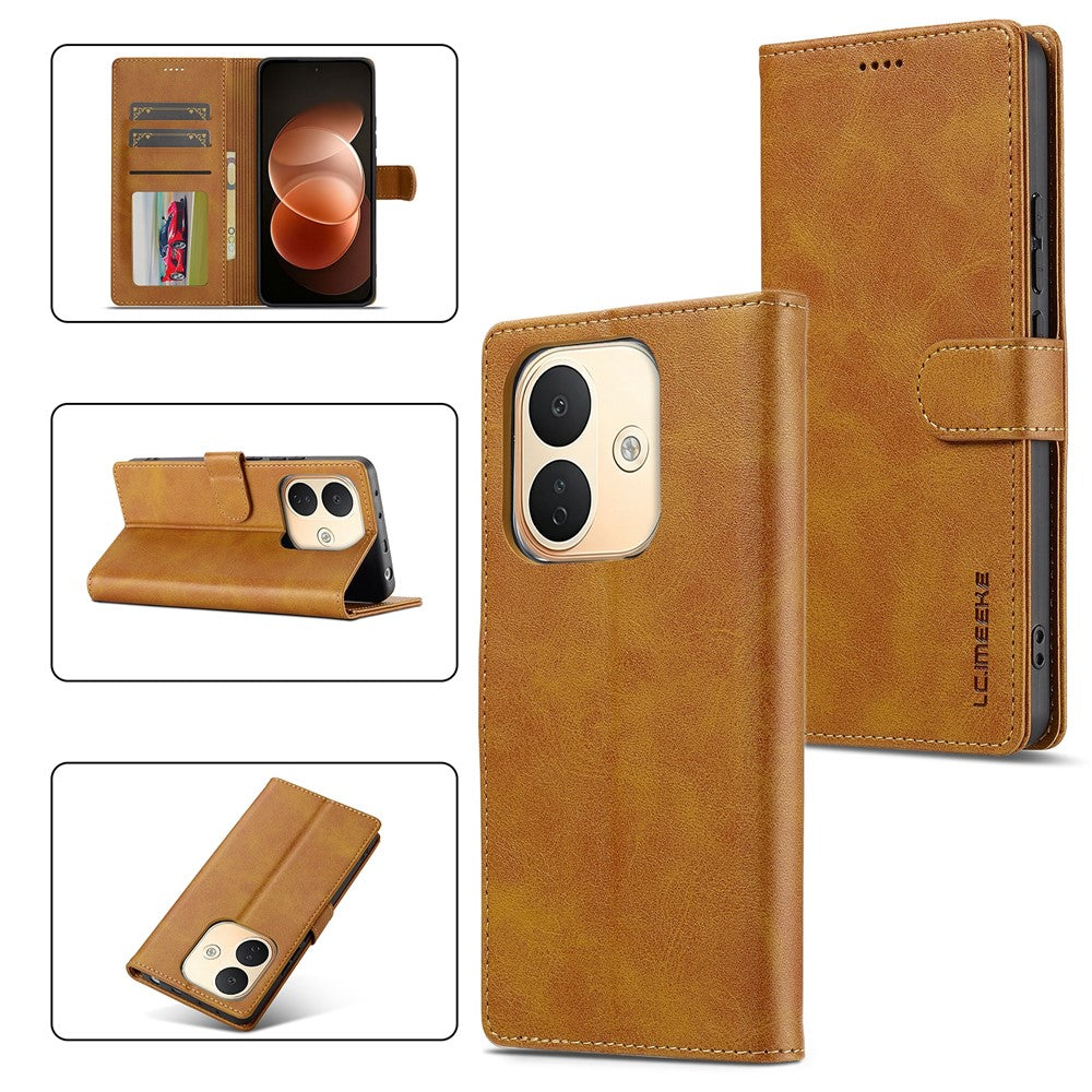 LC.IMEEKE for Xiaomi Redmi Note 17 Pro 5G Case Wallet Calf Texture Leather Phone Cover