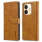 LC.IMEEKE for Xiaomi Redmi Note 17 Pro 5G Case Wallet Calf Texture Leather Phone Cover