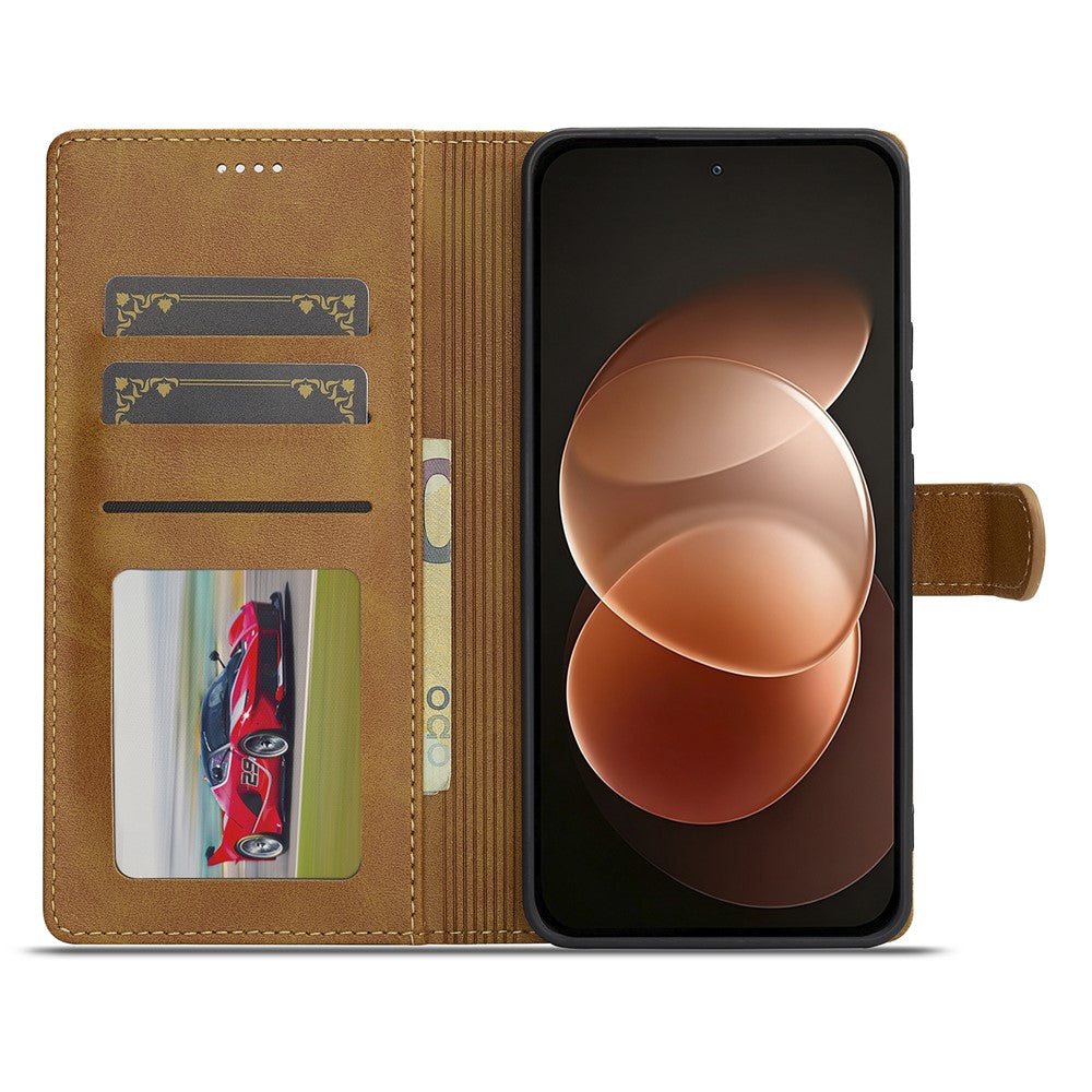 LC.IMEEKE for Xiaomi Redmi Note 17 Pro 5G Case Wallet Calf Texture Leather Phone Cover