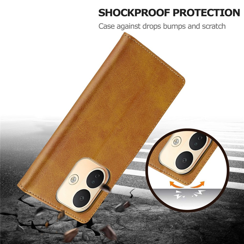 LC.IMEEKE for Xiaomi Redmi Note 17 Pro 5G Case Wallet Calf Texture Leather Phone Cover