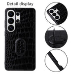 Samsung Galaxy S26 Ultra Skal Stativ Läder+TPU+PC mobil Baksida