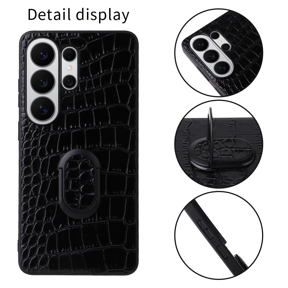 Samsung Galaxy S26 Ultra Skal Stativ Läder+TPU+PC mobil Baksida
