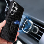 Samsung Galaxy S26 Ultra Skal Stativ Läder+TPU+PC mobil Baksida