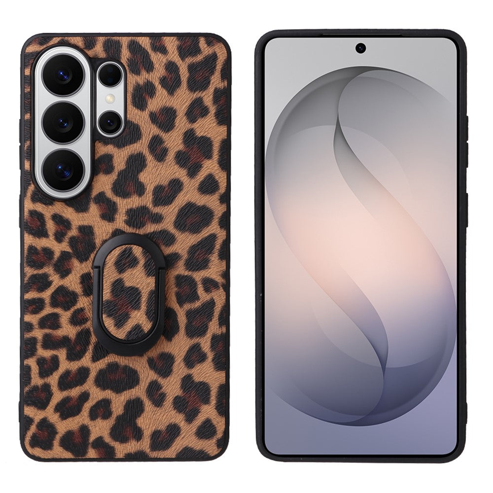 Samsung Galaxy S26 Ultra Skal Stativ Läder+TPU+PC mobil Baksida