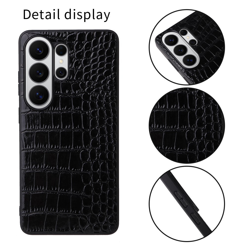 Samsung Galaxy S26 Ultra-skal i PU-läder + TPU + PC-baksida