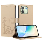 For Xiaomi Redmi Note 17 Pro Max 5G / Xiaomi Redmi Note 17 Pro+ 5G Case Cat Watering Plant Pattern PU Leather Wallet Stand Phone Cover