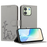 For Xiaomi Redmi Note 17 Pro Max 5G / Xiaomi Redmi Note 17 Pro+ 5G Case Cat Watering Plant Pattern PU Leather Wallet Stand Phone Cover