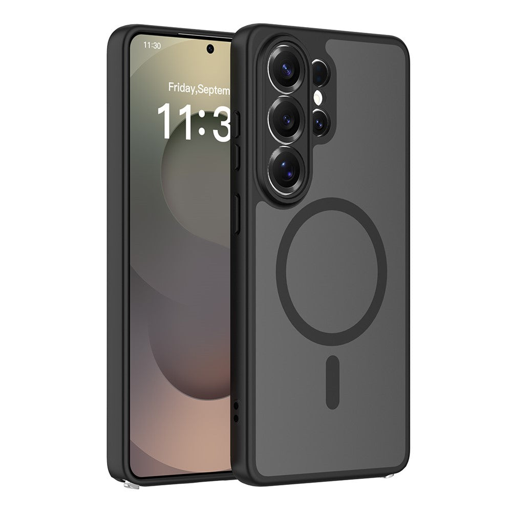 Samsung Galaxy S26 Ultra Magnetiskt Skal Skin Touch PC + TPU Exakta Kamerautskärningar Stötsäkert mobilskal