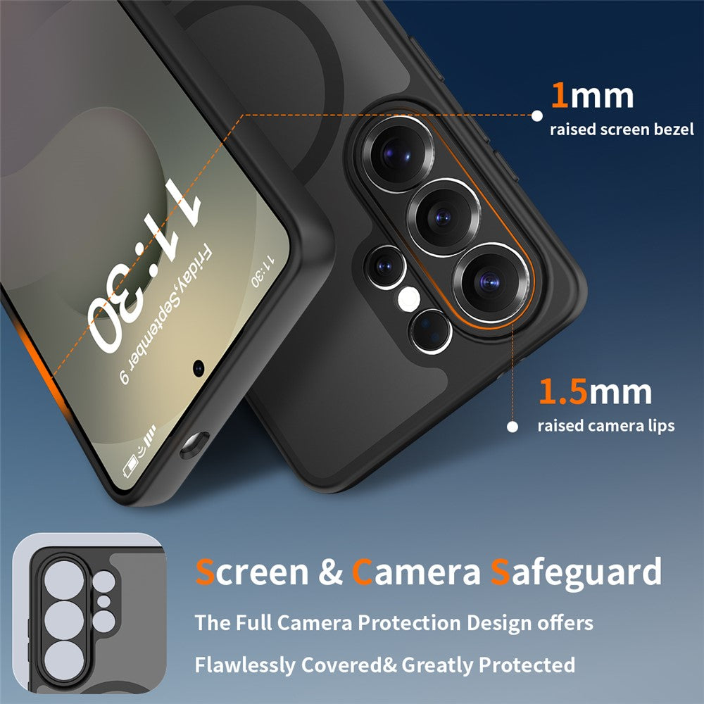 Samsung Galaxy S26 Ultra Magnetiskt Skal Skin Touch PC + TPU Exakta Kamerautskärningar Stötsäkert mobilskal