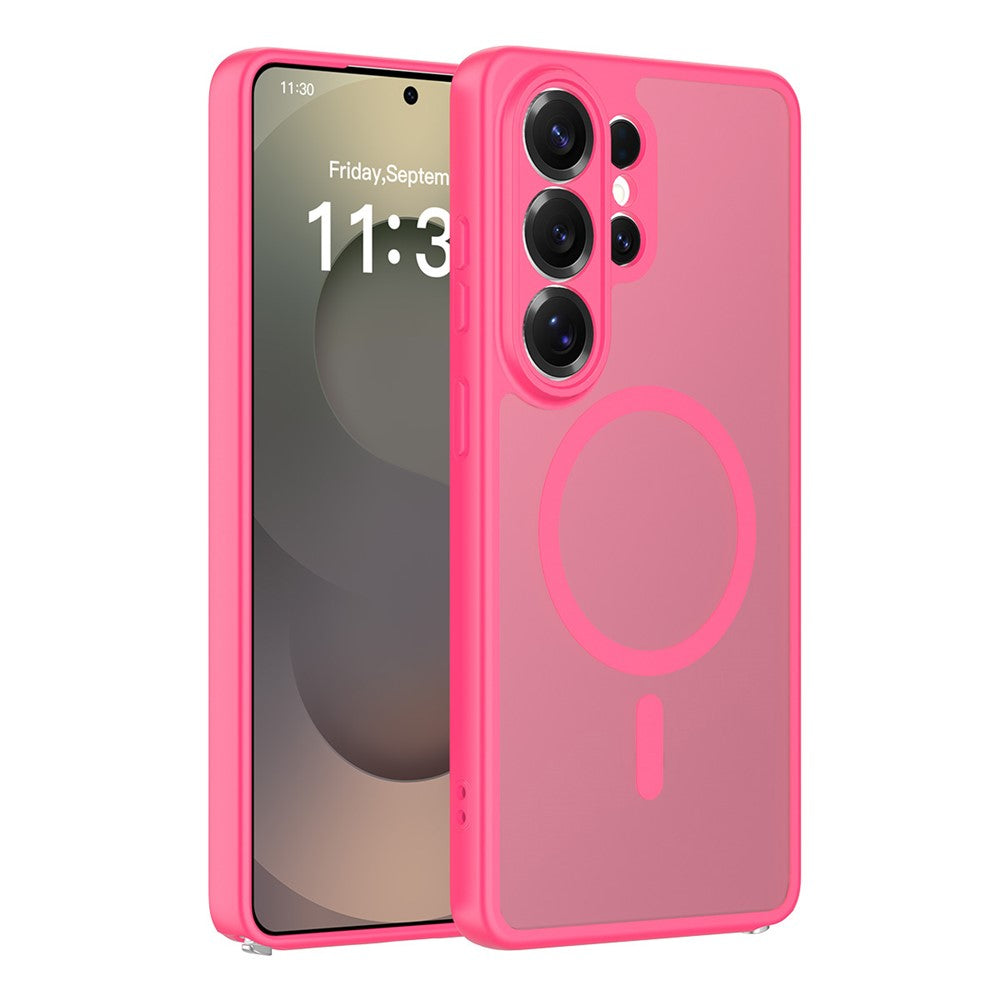 Samsung Galaxy S26 Ultra Magnetiskt Skal Skin Touch PC + TPU Exakta Kamerautskärningar Stötsäkert mobilskal