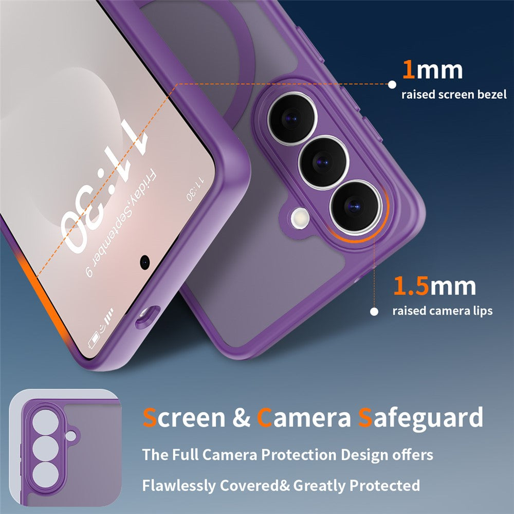 Samsung Galaxy S26 Magnetiskt Skal Skin Touch PC + TPU Precisa Kamerautskärningar Stötsäkert mobilskal