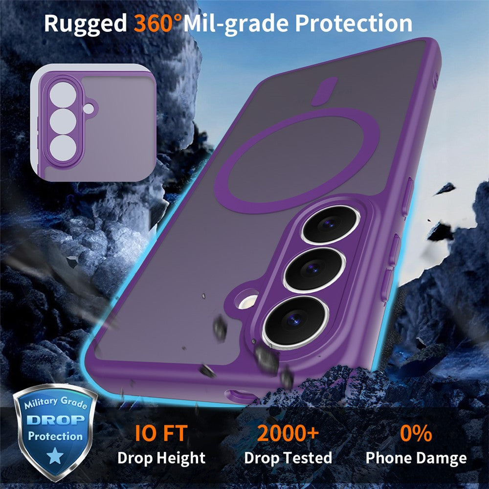 Samsung Galaxy S26 Magnetiskt Skal Skin Touch PC + TPU Precisa Kamerautskärningar Stötsäkert mobilskal