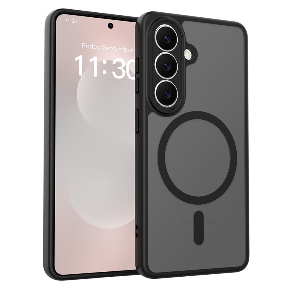Samsung Galaxy S26 Magnetiskt Skal Skin Touch PC + TPU Precisa Kamerautskärningar Stötsäkert mobilskal